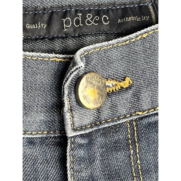 Paper Denim and Cloth Jeans Mens Slim Straight Size 36 32 Dark Blue Casual Pants - Picture 6 of 11